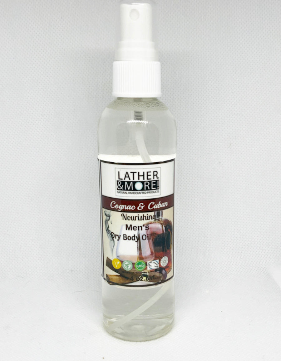 Cognac and Cuban Men's Dry Body Oil 4 oz