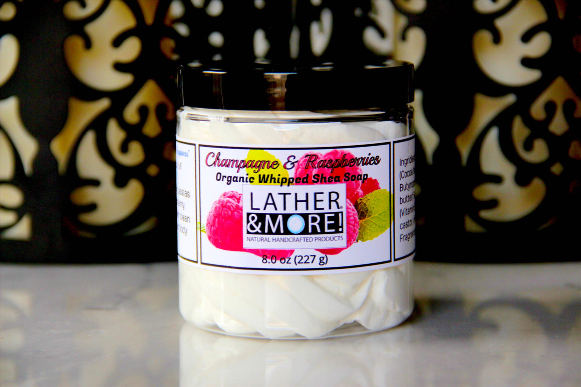 Champagne and Raspberries Shave Soap
