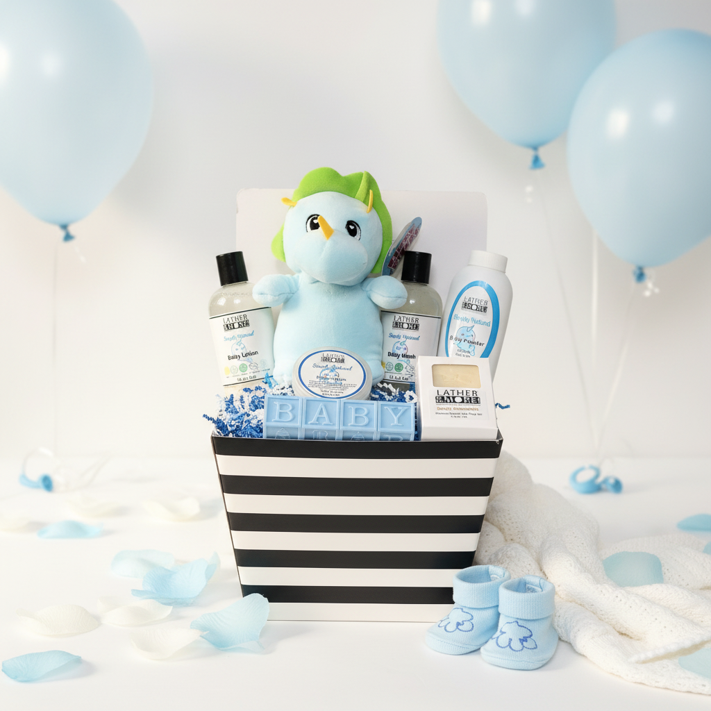 Baby Boy Gift Basket - Lifestyle