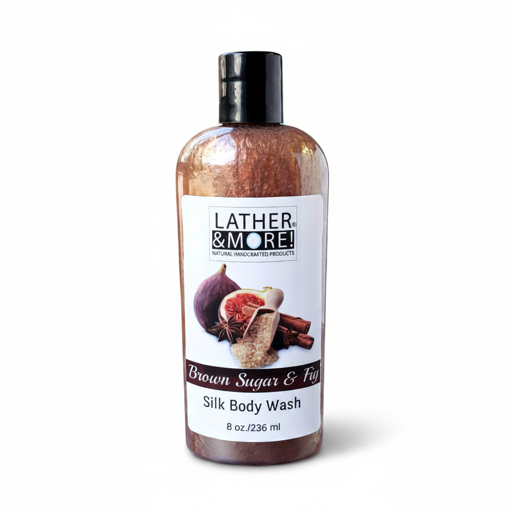 Brown Sugar & Fig Silk Body Wash - White Background