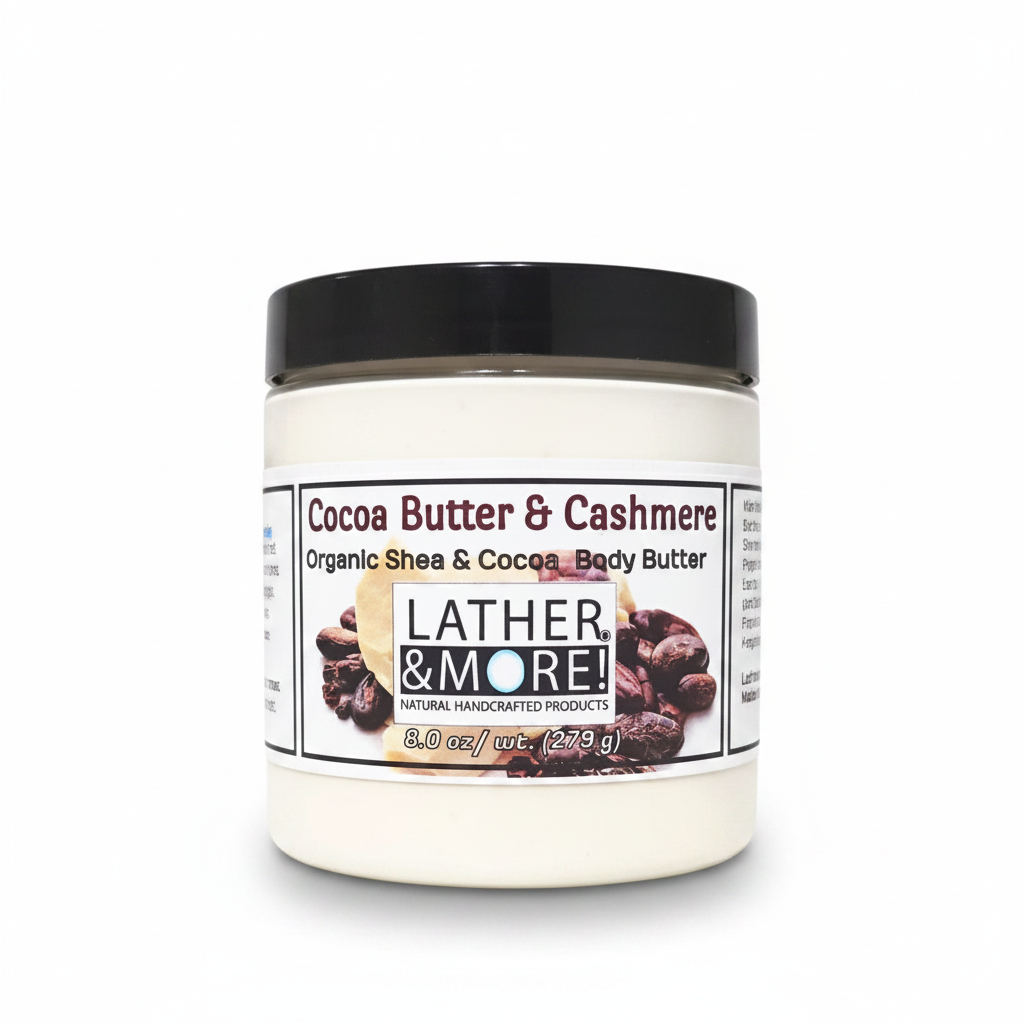 Cocoa Butter & Cashmere Body Butter 8oz - White Background