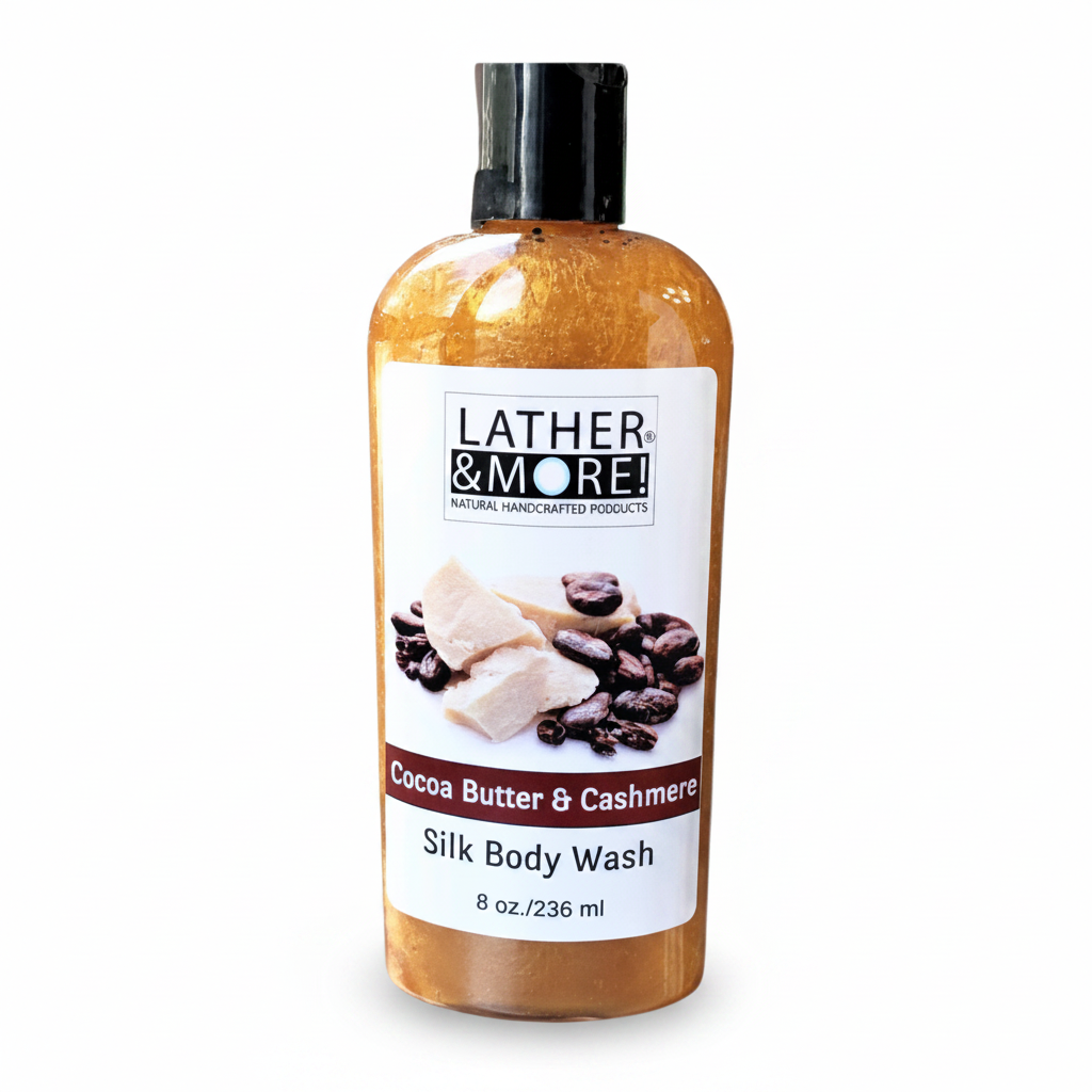 Cocoa Butter & Cashmere Silk Body Wash - White Background