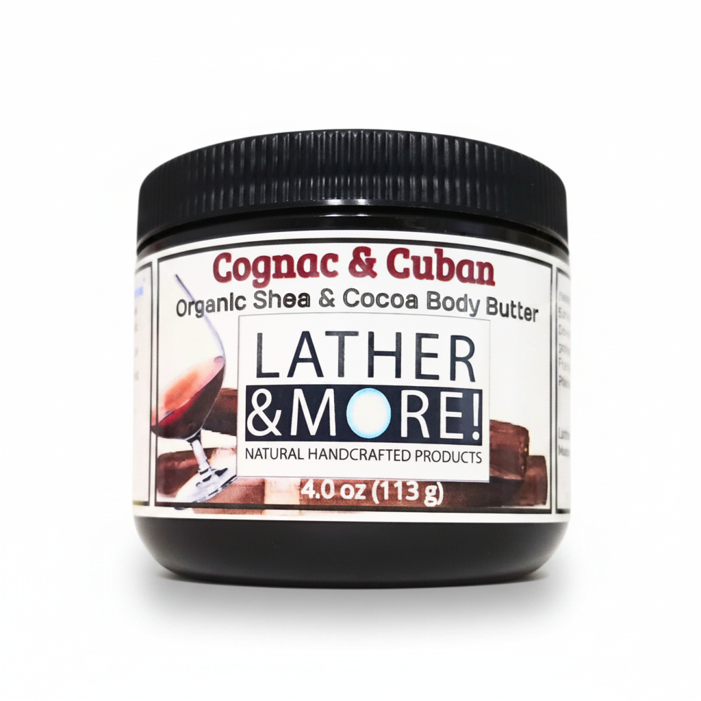 Cognac & Cuban Body Butter - White Background