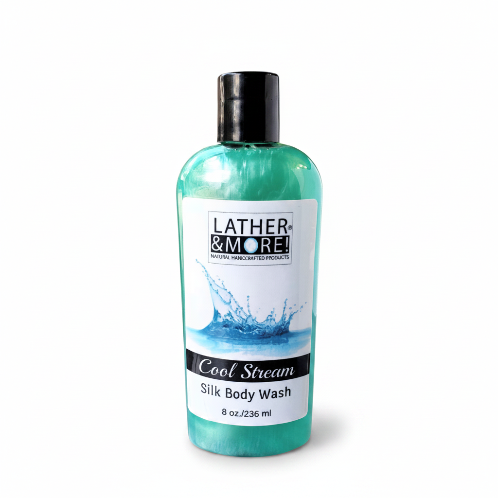 Cool Stream Silk Body Wash - White Background