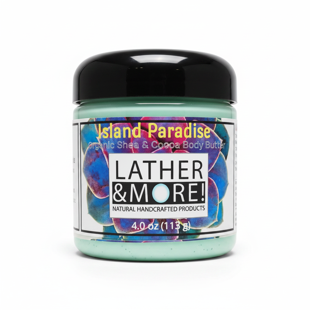 Island Paradise Body Butter 4oz - White Background