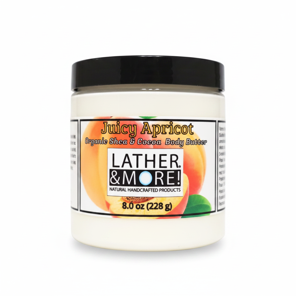 Juicy Apricot Body Butter 8oz - White Background