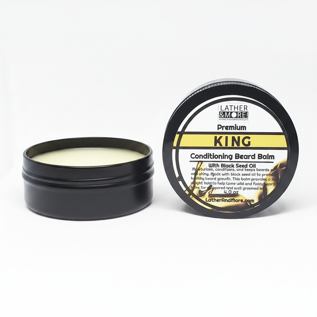 King Conditioning Beard Balm - White Background