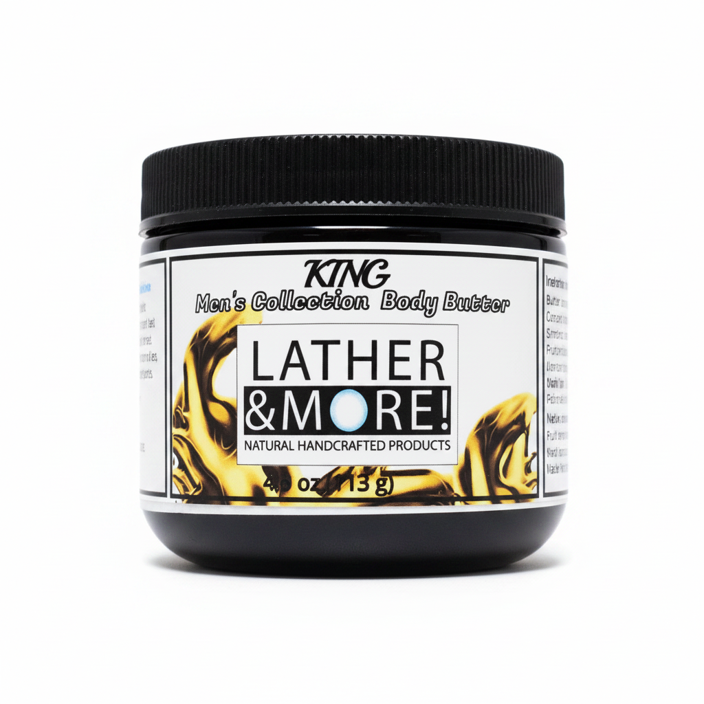 KING Men's Collection Body Butter 4oz - White Background