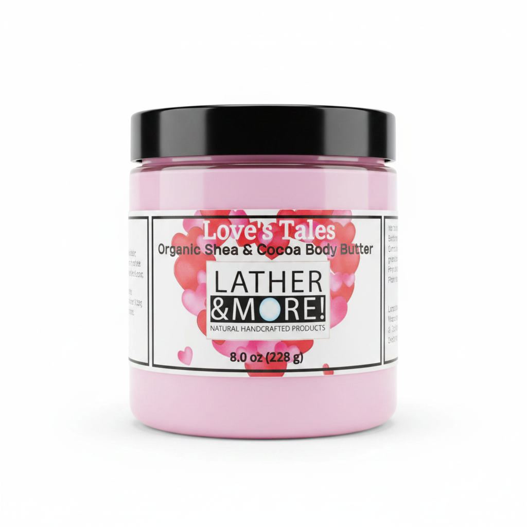 Love Tales Body Butter 8oz - White Background
