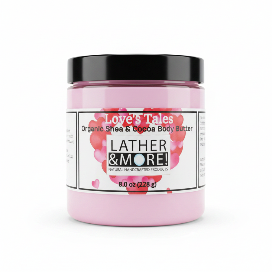 Love Tales Body Butter 4oz - White Background