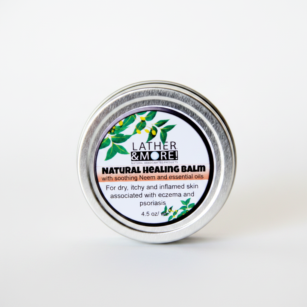 Natural Healing Balm - White Background