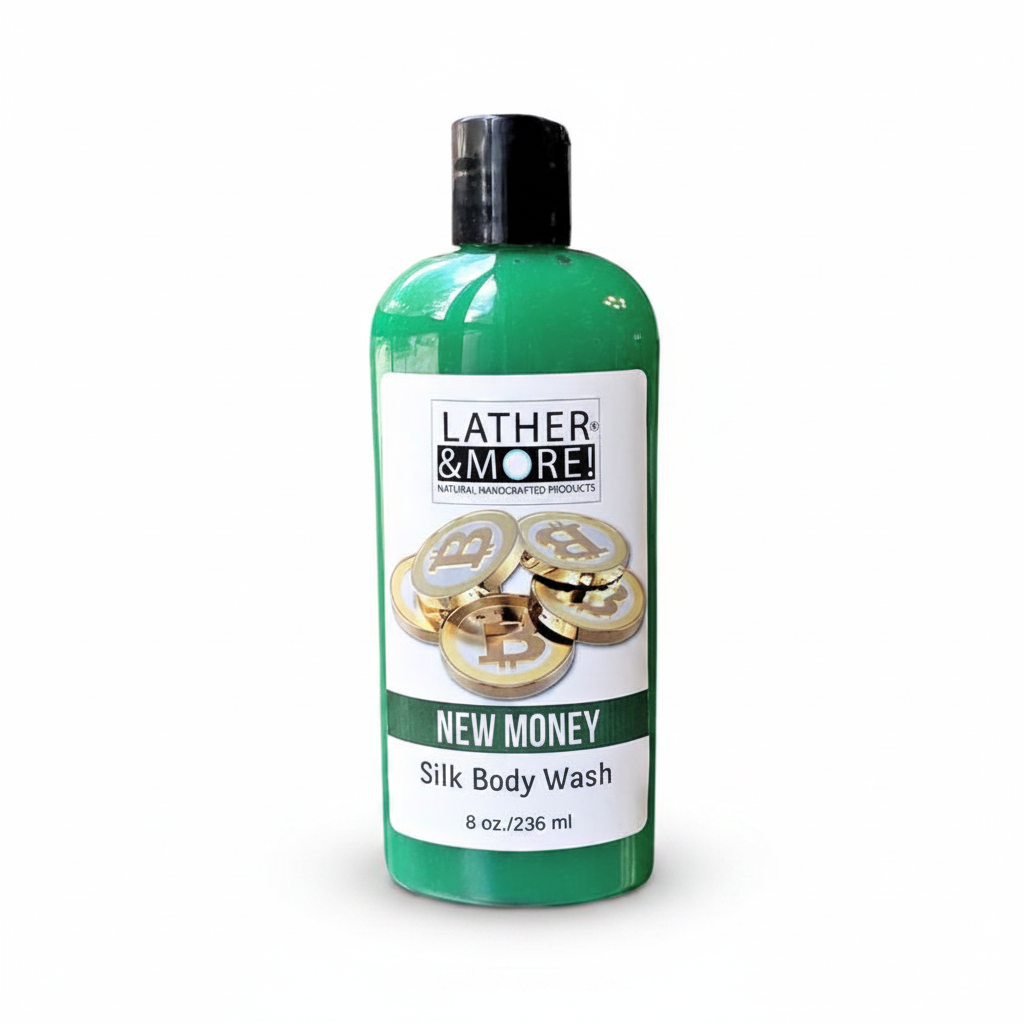 New Money Silk Body Wash - White Background