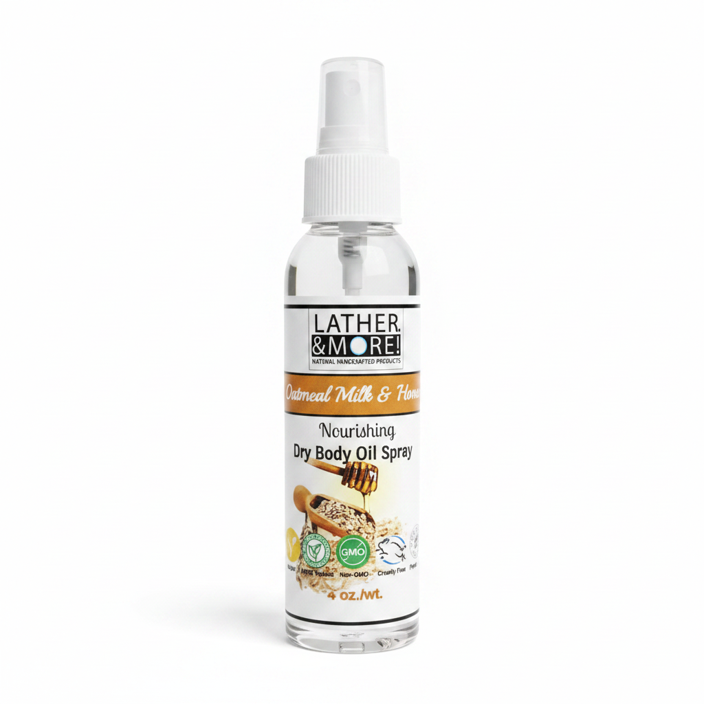 Oatmeal Milk & Honey Dry Body Oil Spray - Professional White Background