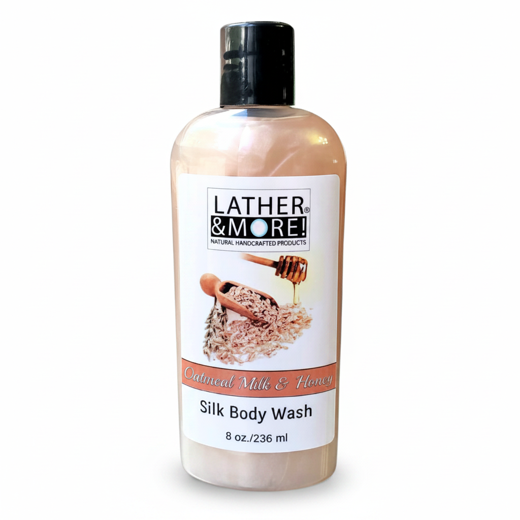 Oatmeal Milk & Honey Silk Body Wash - White Background