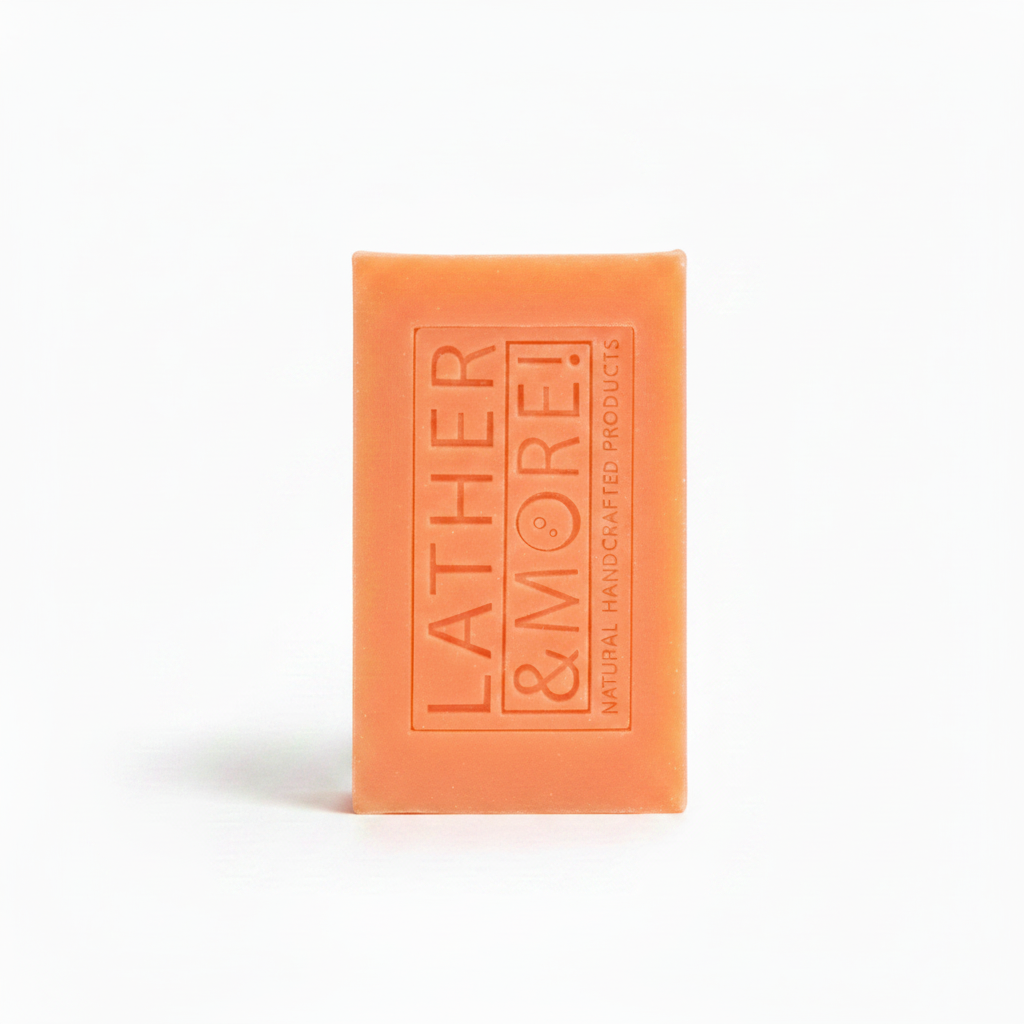 Pink Grapefruit Soap - neon orange
