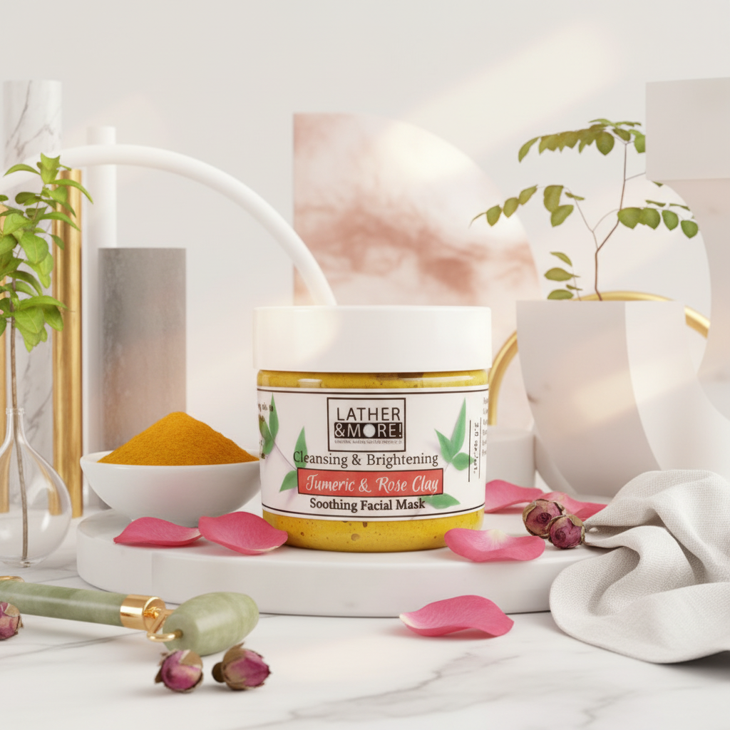 Turmeric & Rose Clay Mask - Lifestyle
