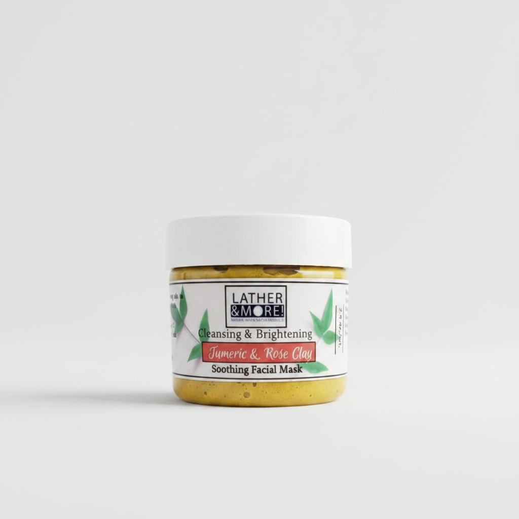 Turmeric & Rose Clay Mask - White Background