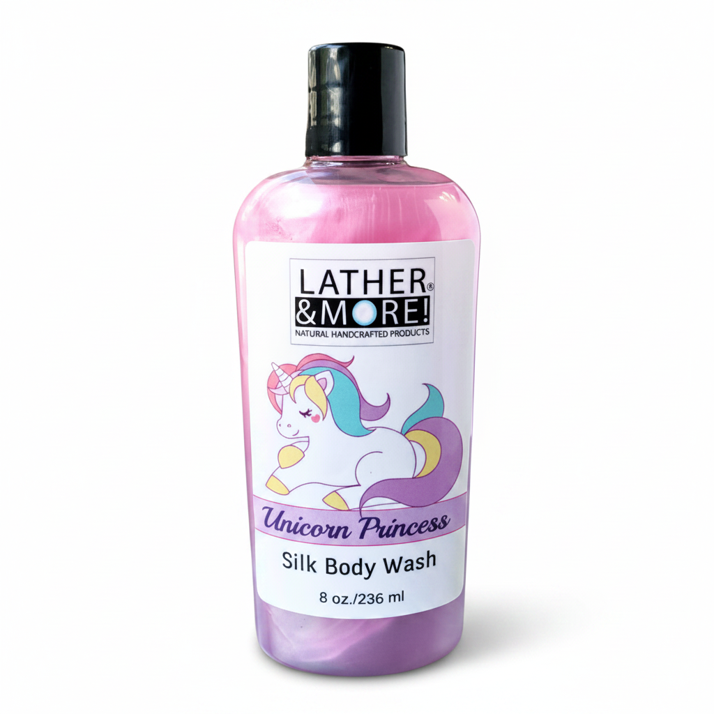 Unicorn Princess Silk Body Wash - White Background