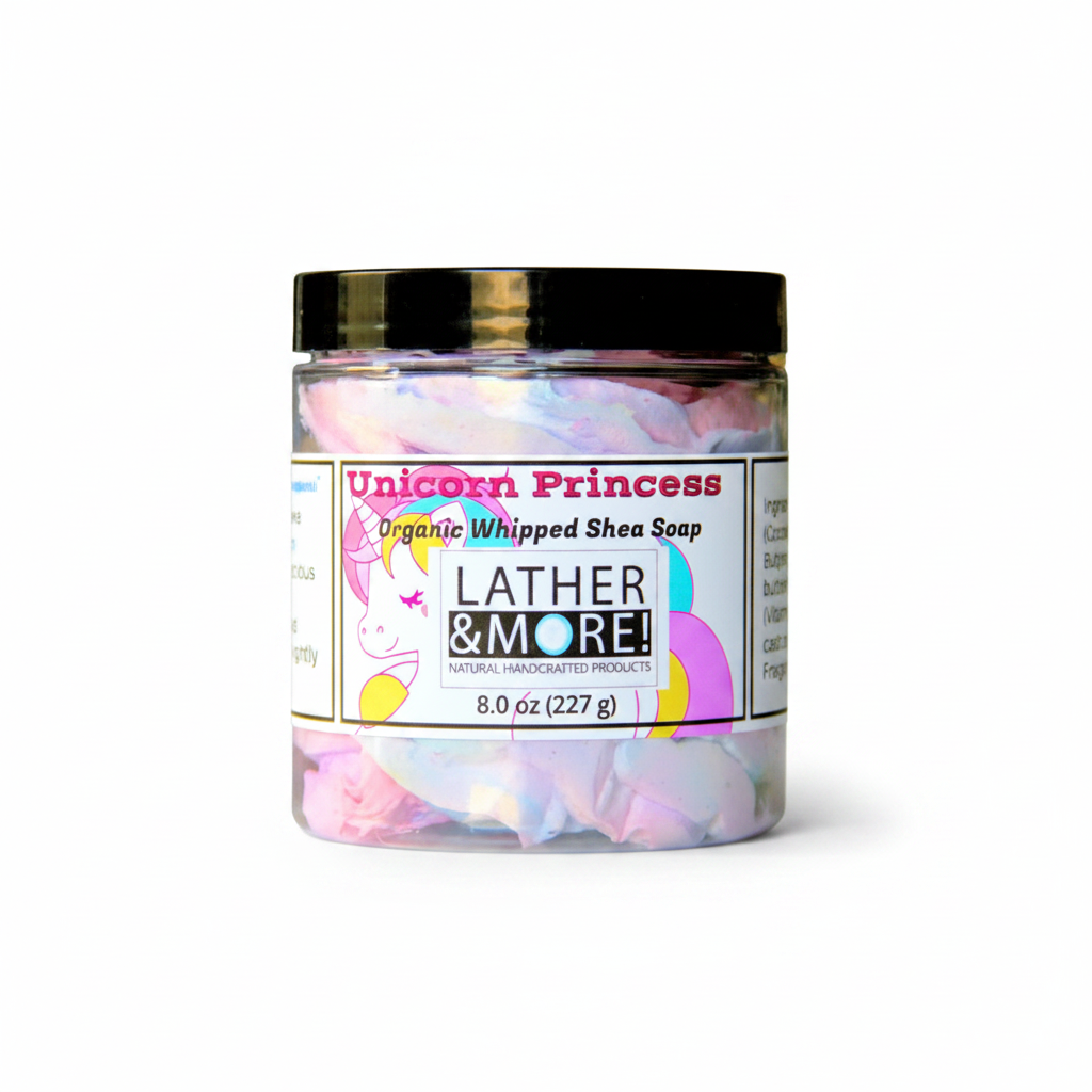 Unicorn Princess Whipped Soap - White BG