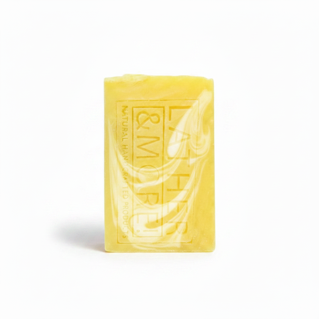 White Jasmine and Pineapple Soap with white swirls