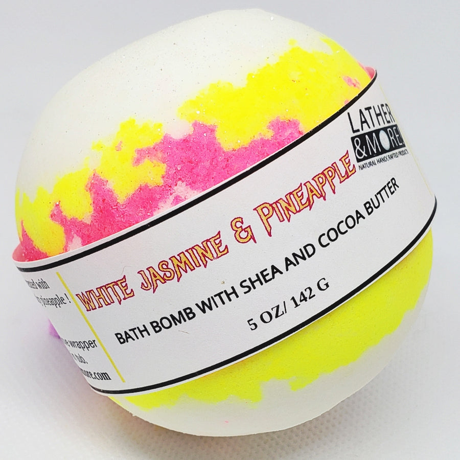 White Jasmine and Pineapple bath ball