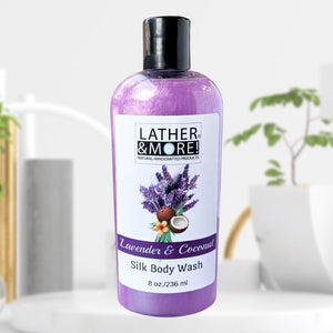 Lavender and Coconut Silk Body Wash 8 oz.