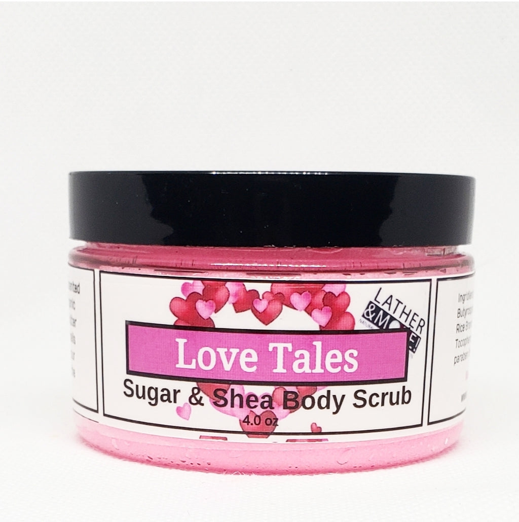 Love Tales Sugar Scrub 4 oz.- white background